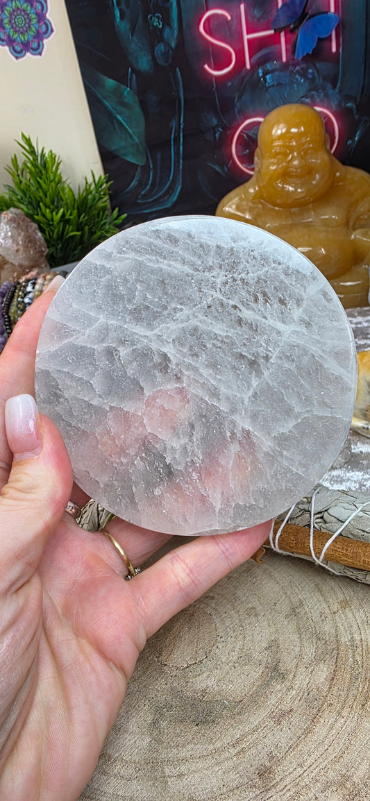 Selenite charging and cleansing plate