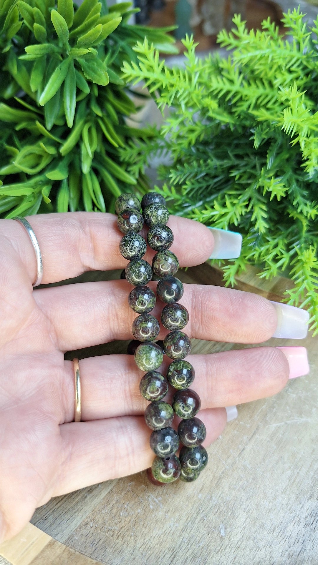 Dragons blood jasper bracelet