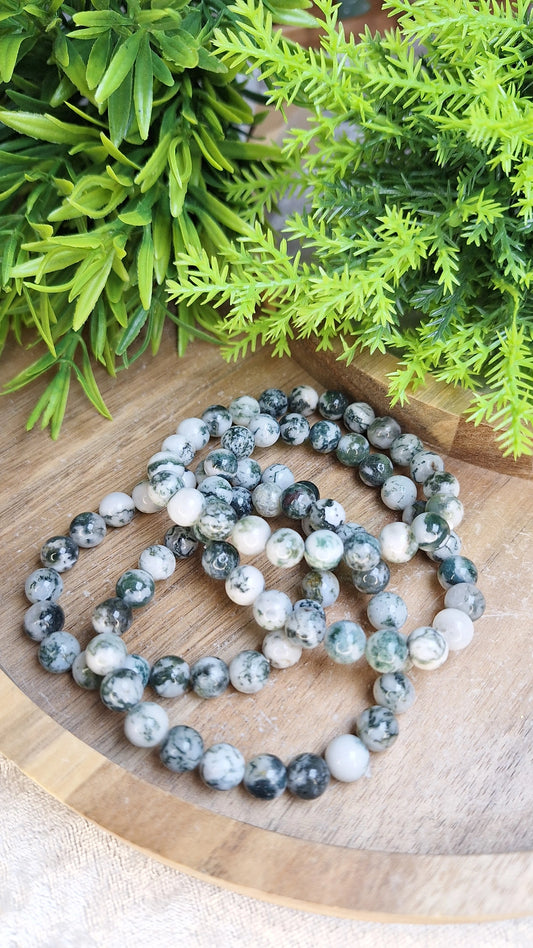 Tree agate bracelet