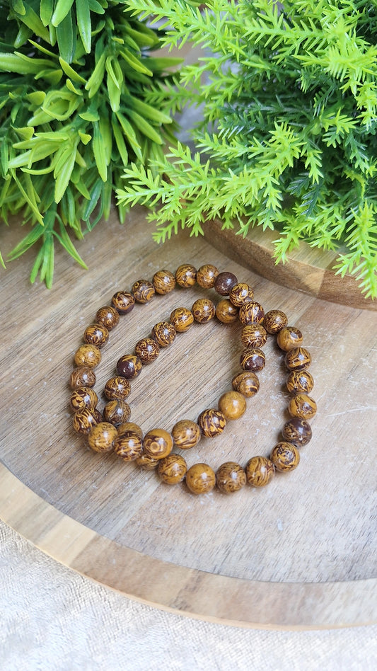 Calligraphy jasper bracelet
