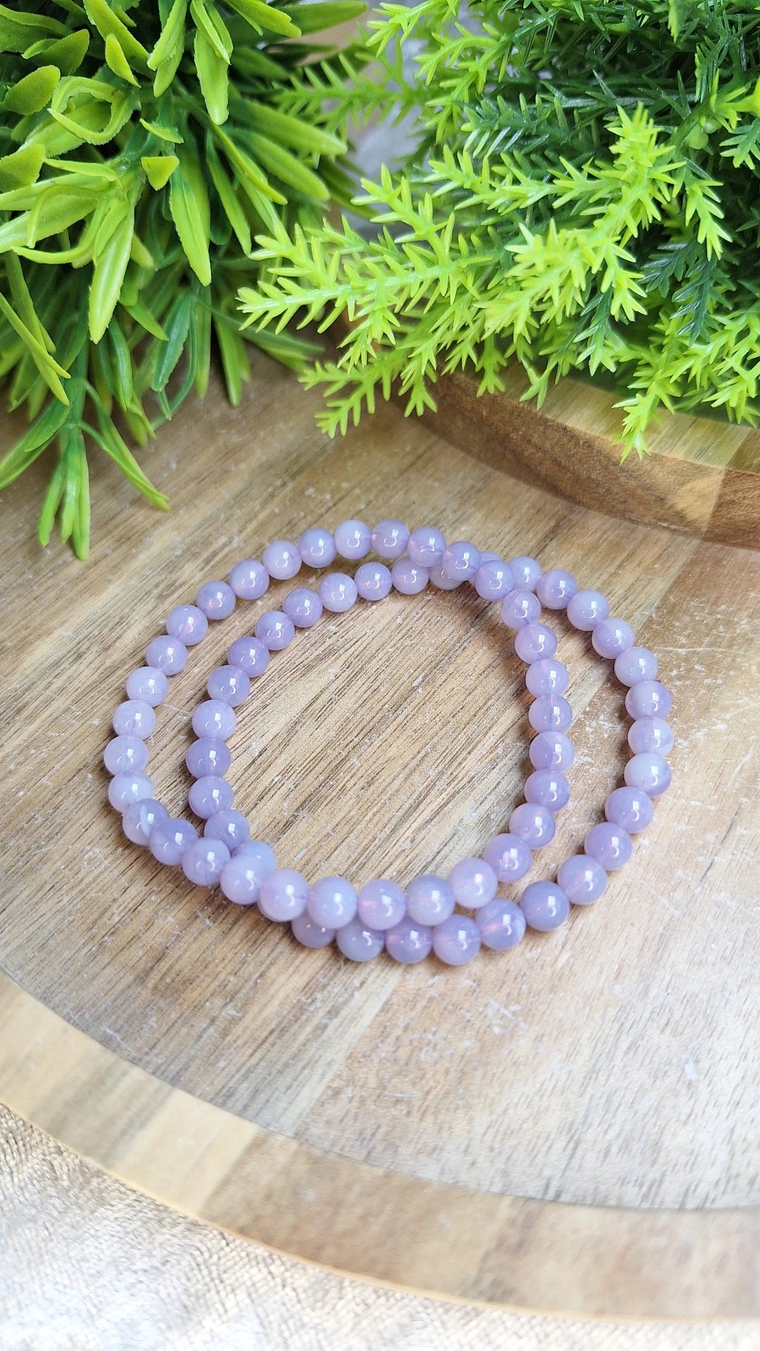 Lavender moon quartz bracelet
