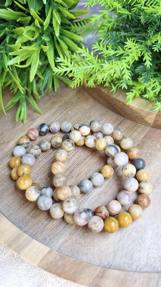 Crazy Lace agate bracelet