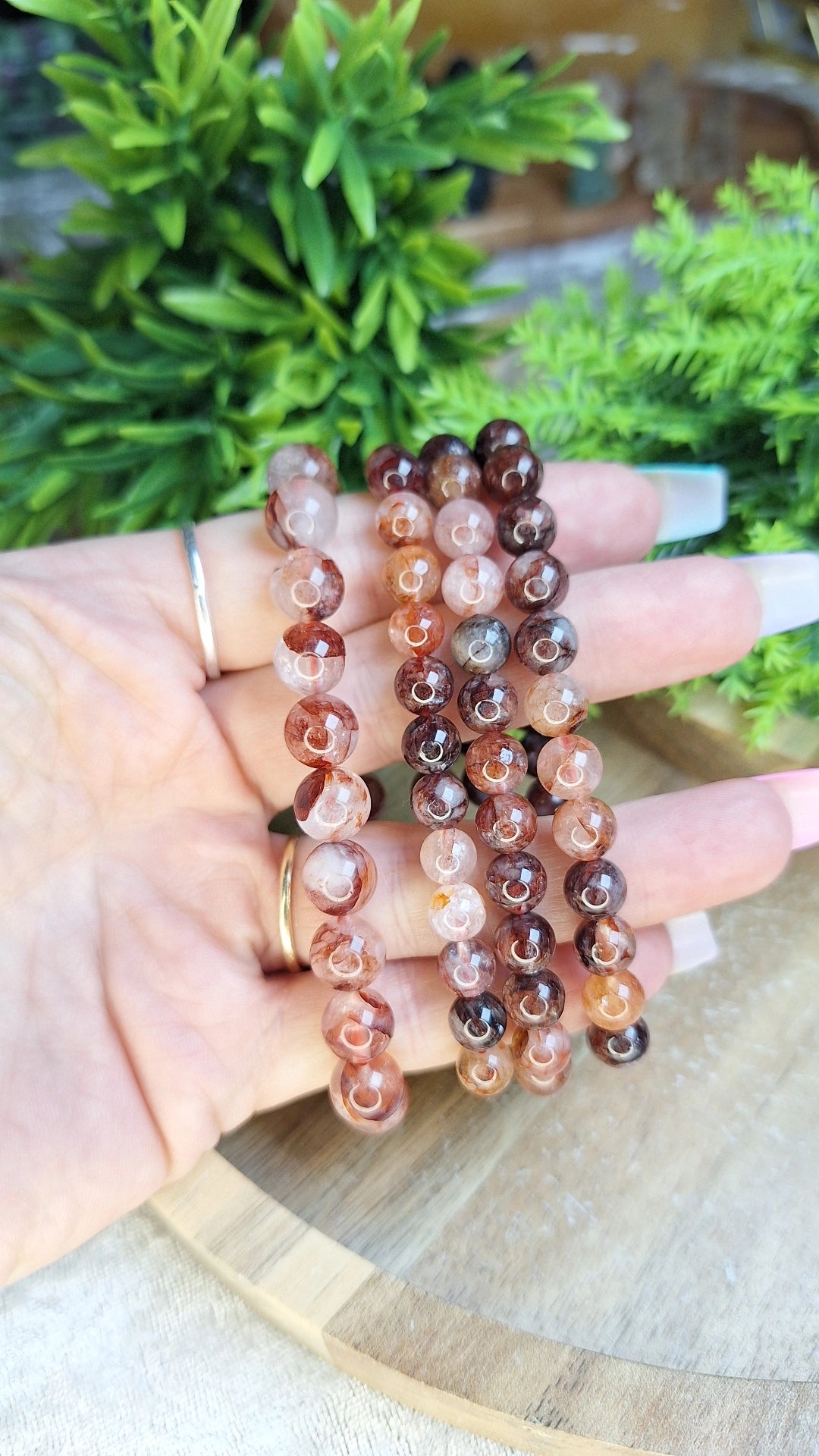 Fire quartz bracelet