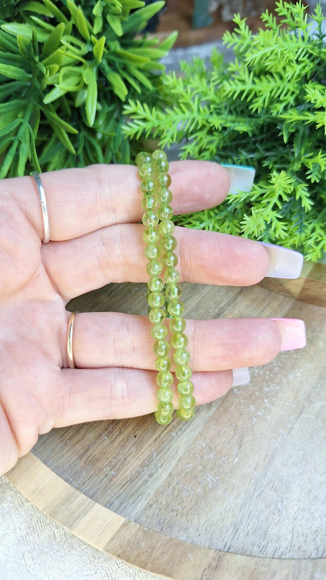 Peridot bracelet