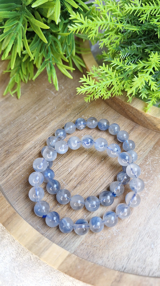 Kyanite in quartz bracelet
