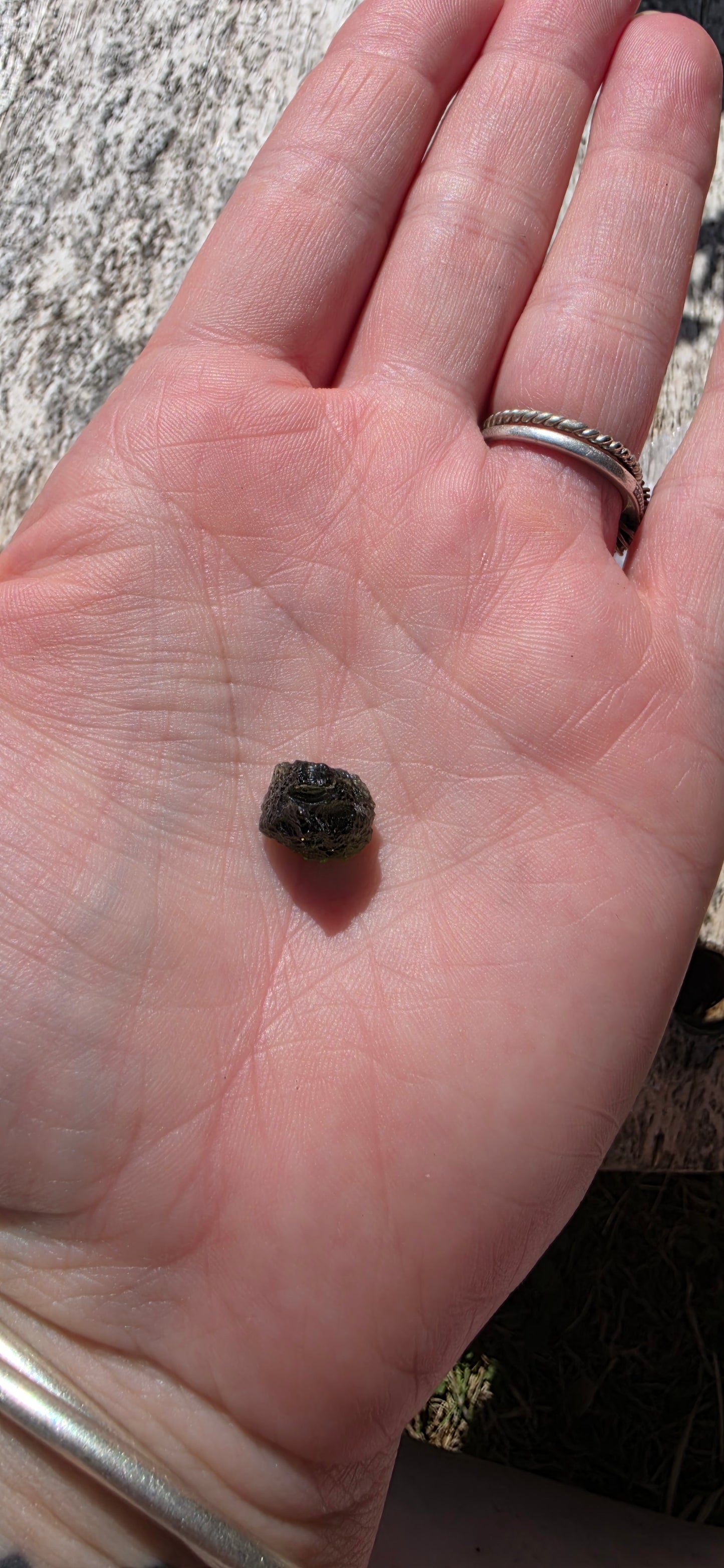 Moldavite piece