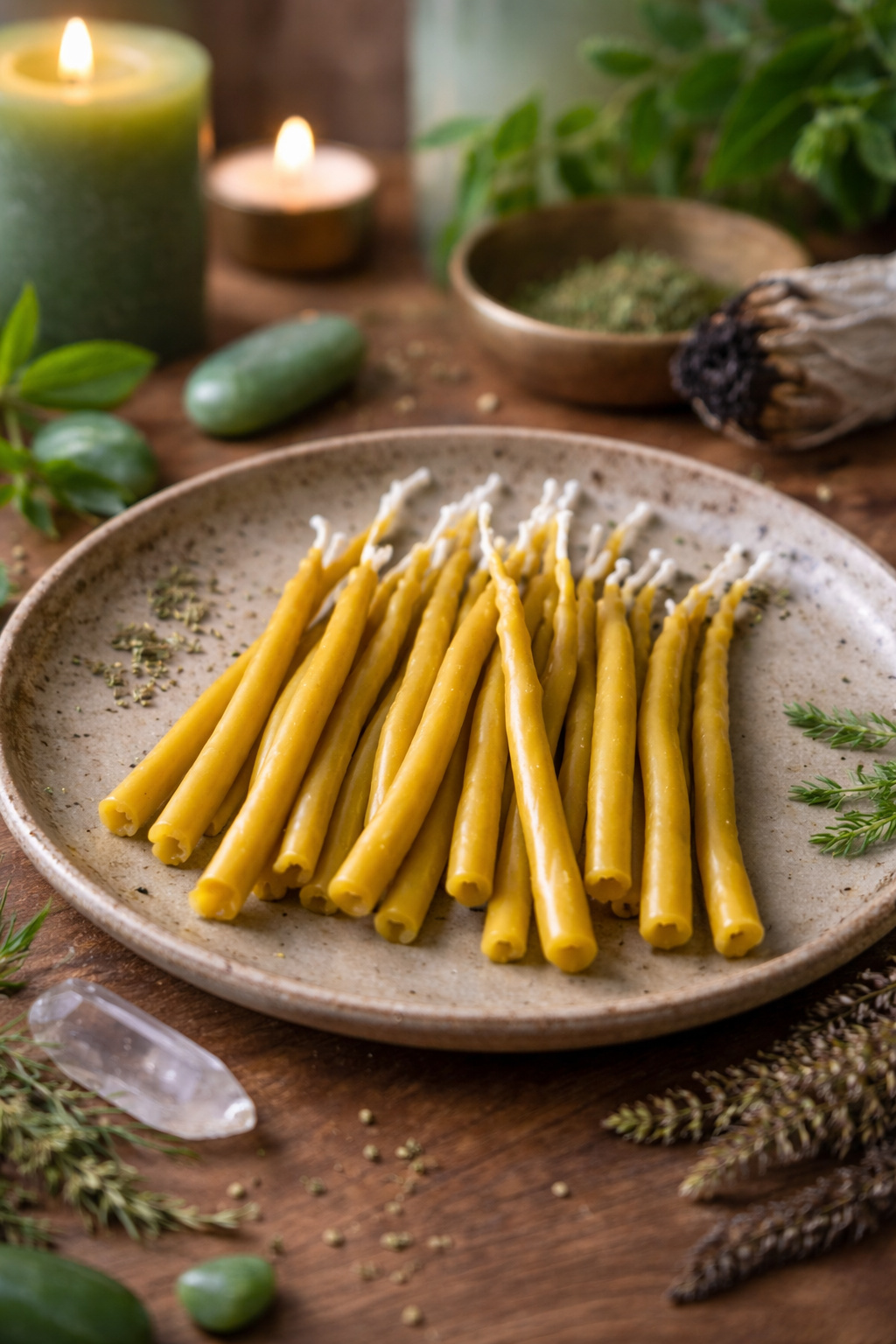 Meditation | Manifestation | Spell Beeswax Candles