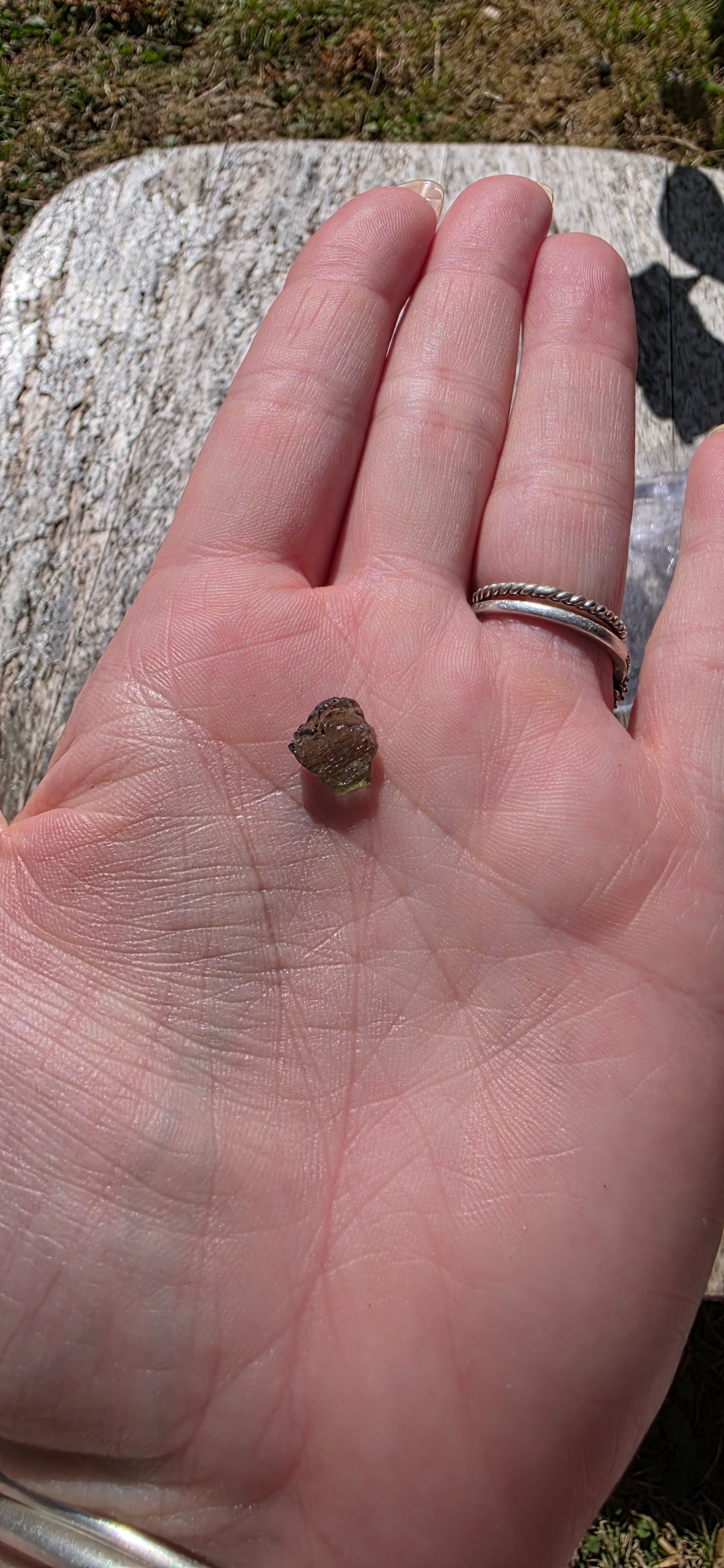 Moldavite piece