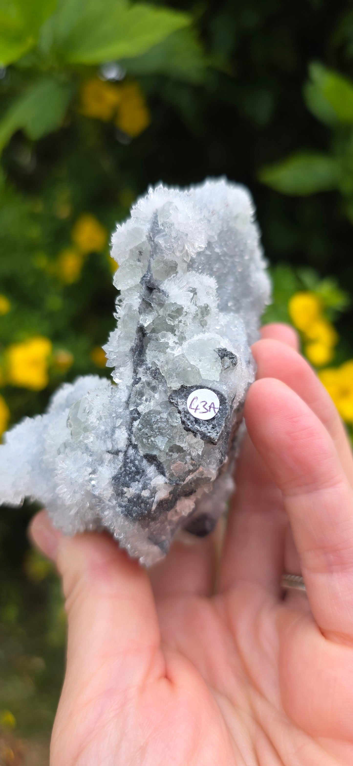 Green fluorite and quartz from jujian china