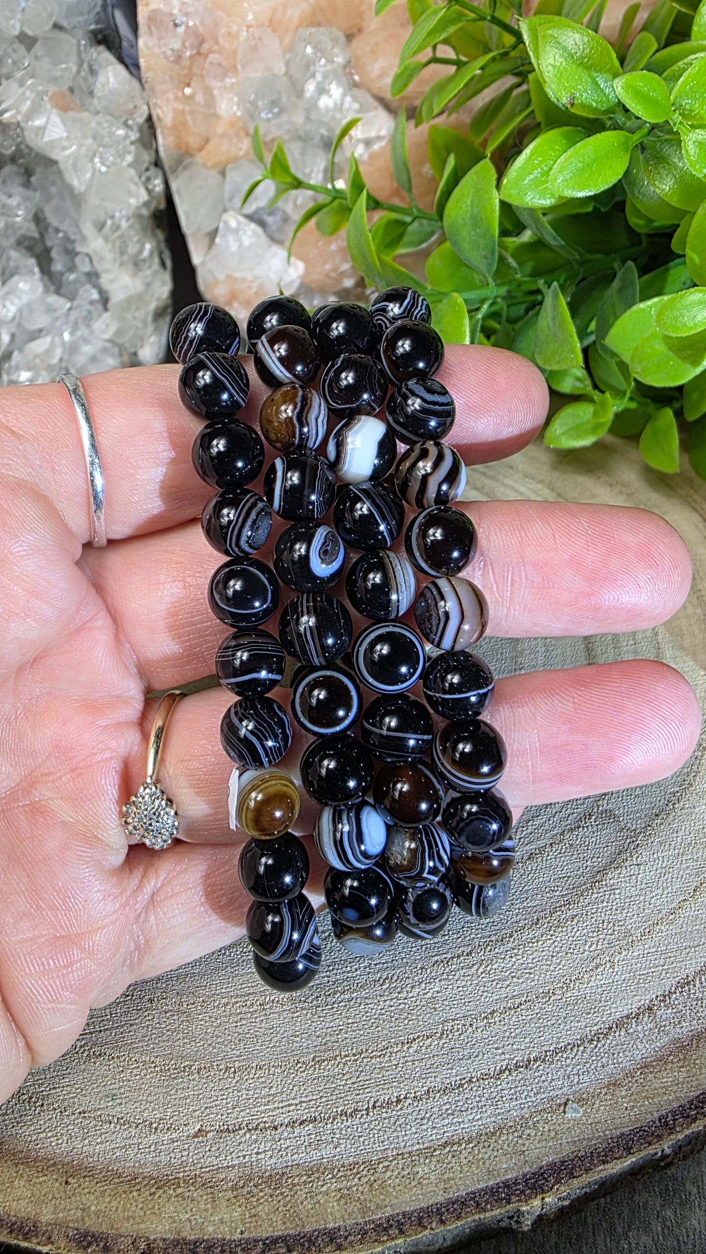Eye agate bracelet