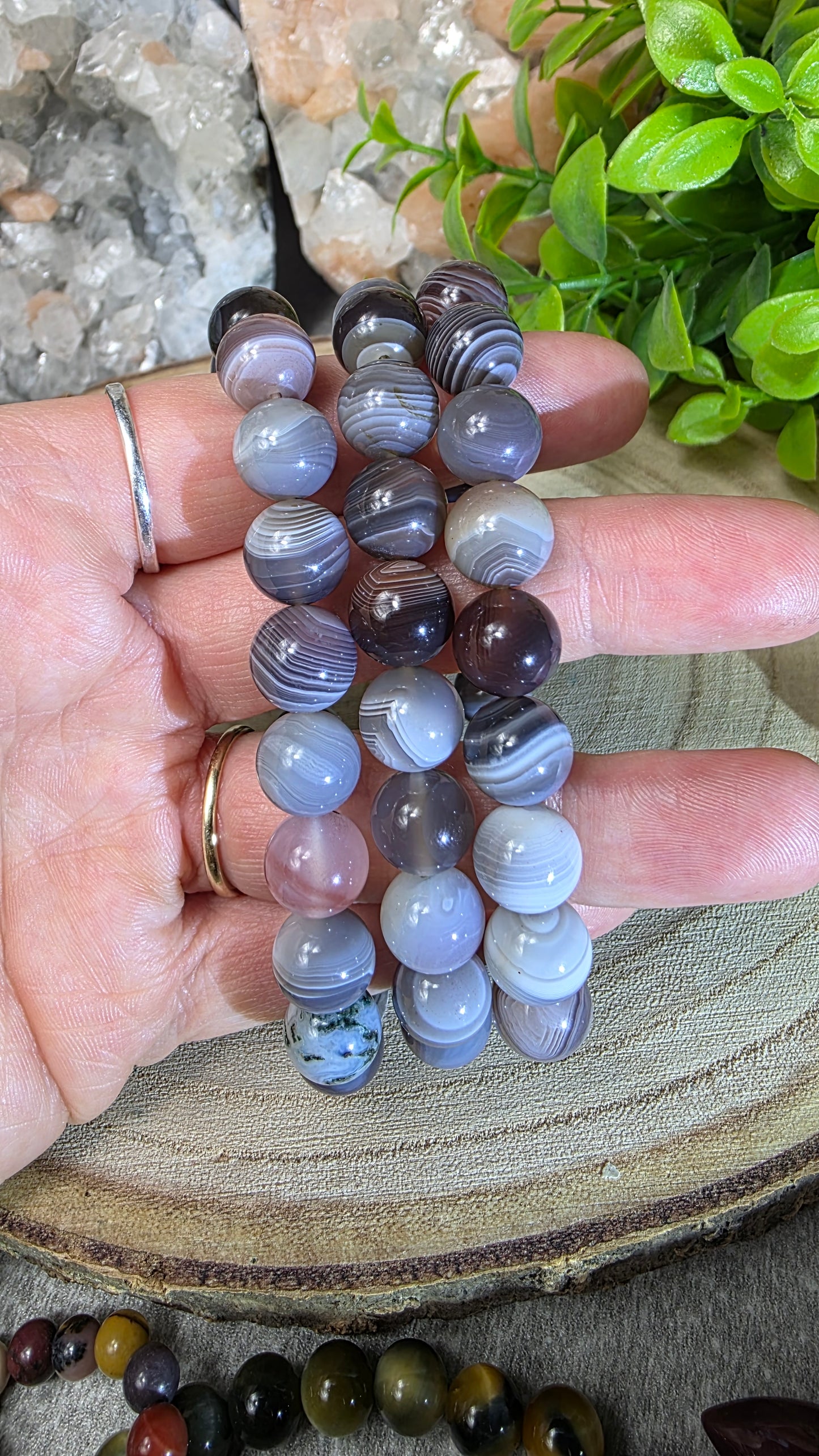 Botswana agate bracelet