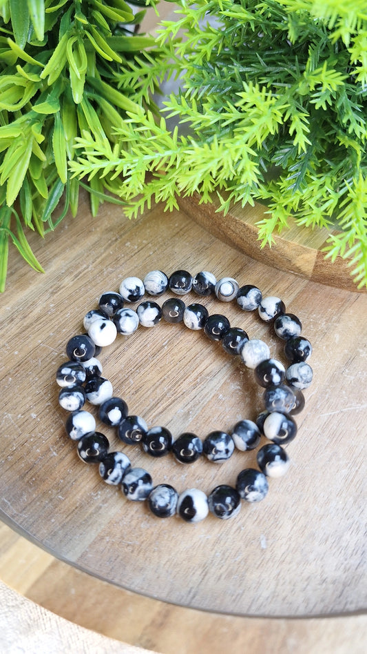 Orca agate bracelet