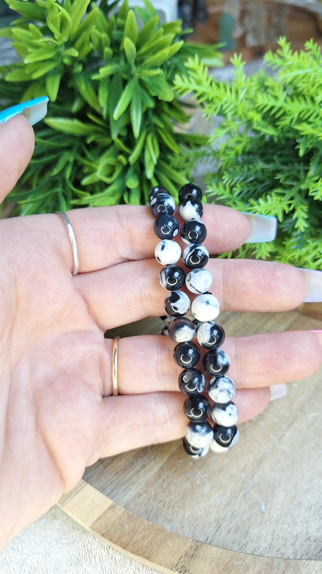 Orca agate bracelet