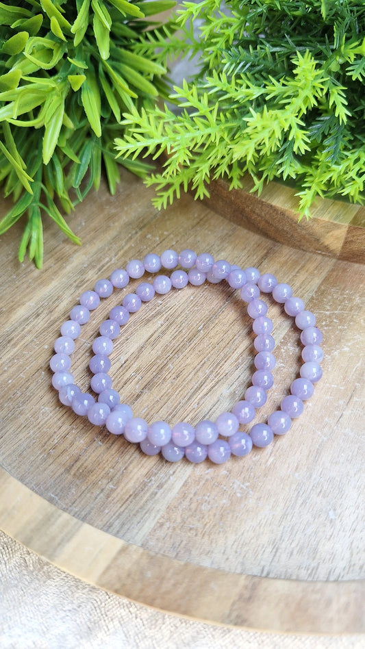 Lavender moon quartz bracelet