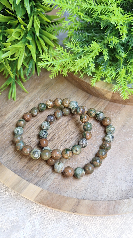 Fruit jasper bracelet