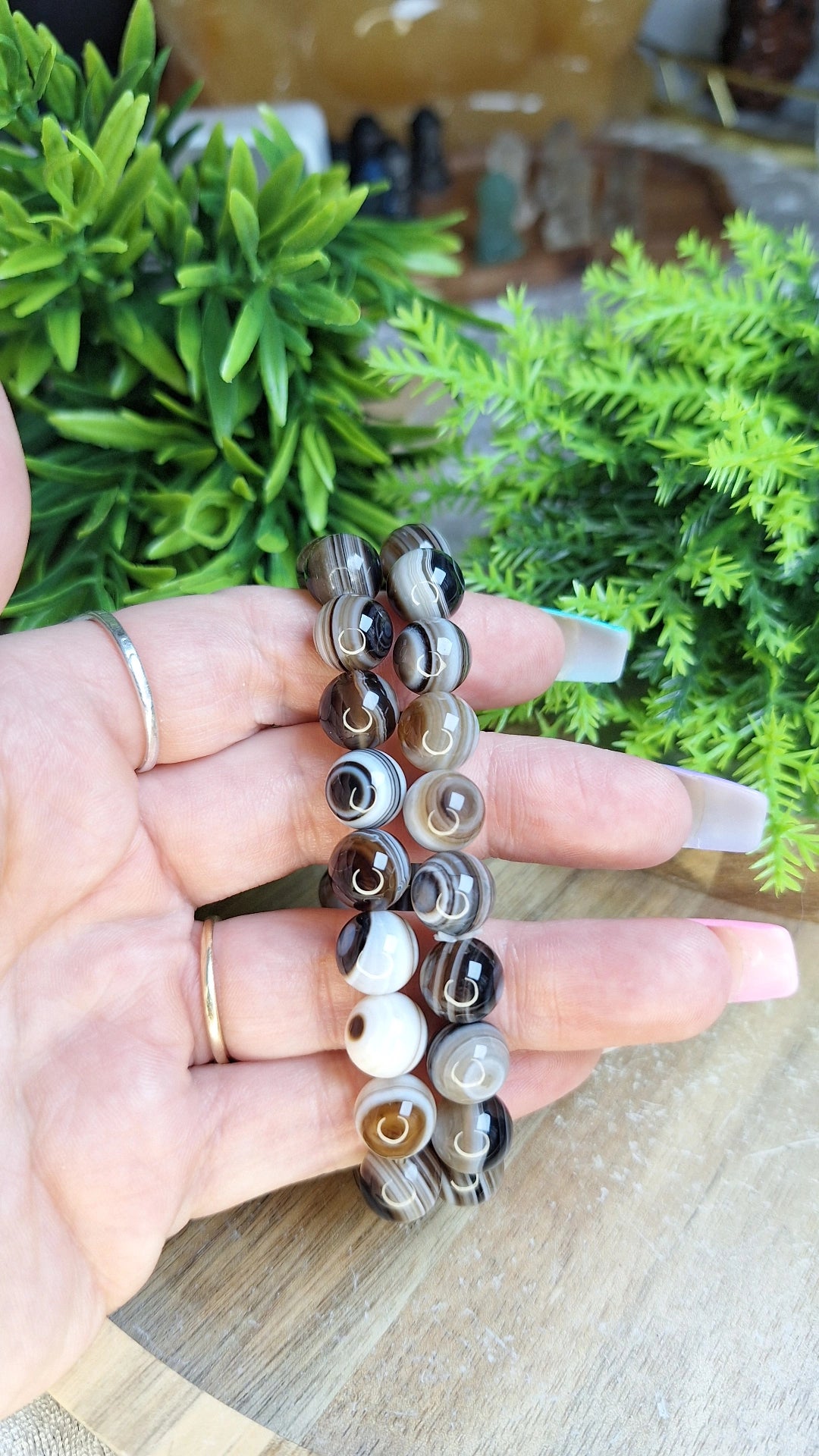 Eye agate bracelet
