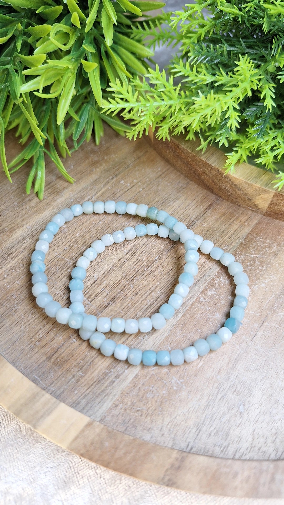 Carribean calcite faceted bracelet