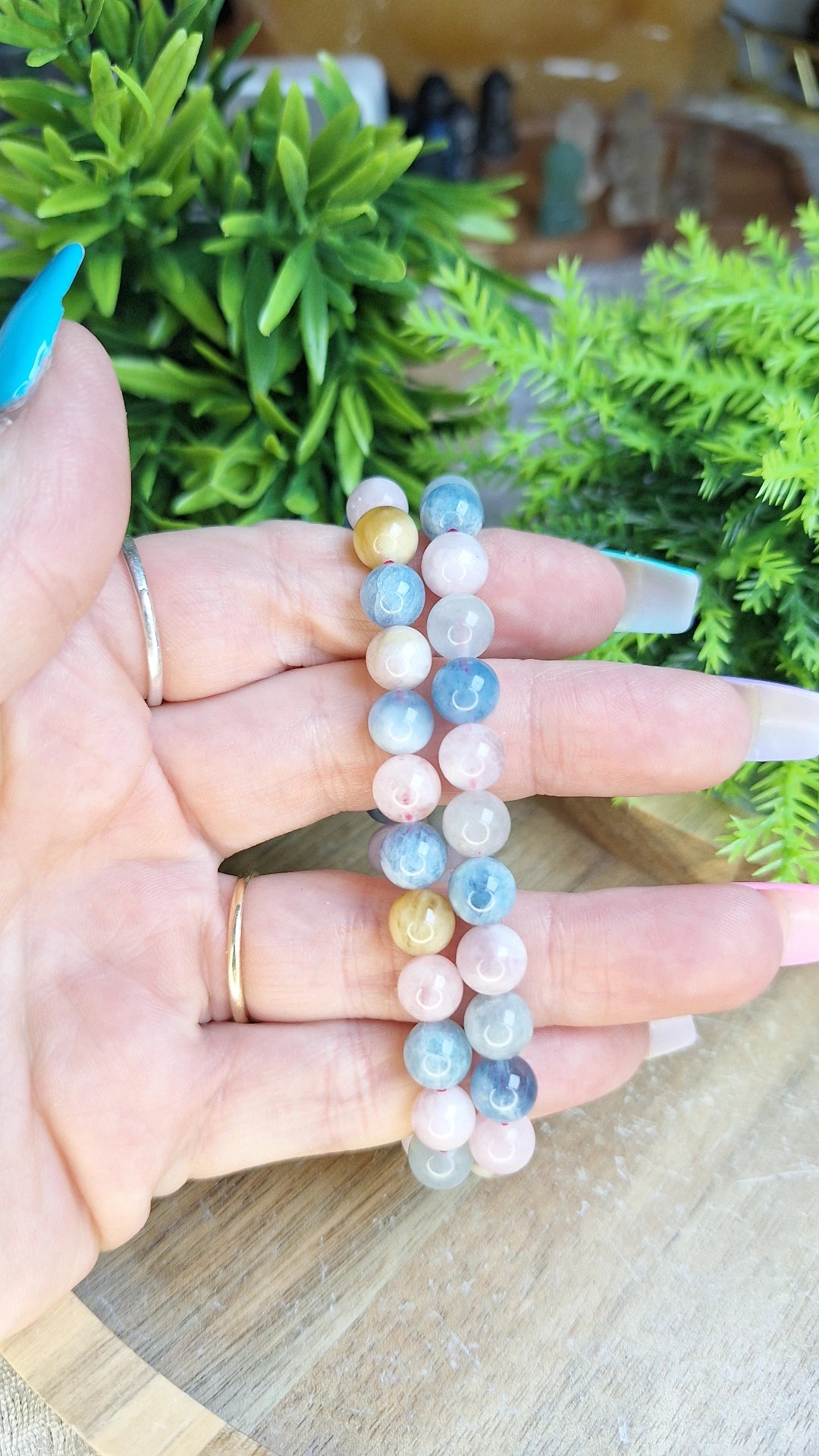 Morganite bracelets
