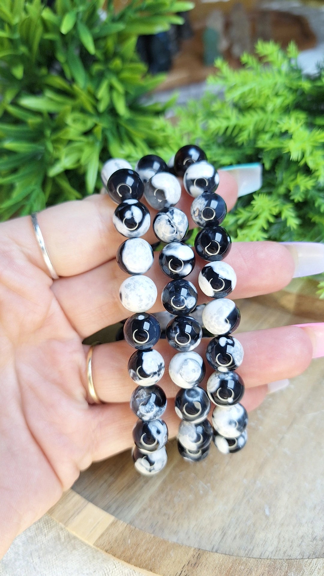 Orca agate bracelet