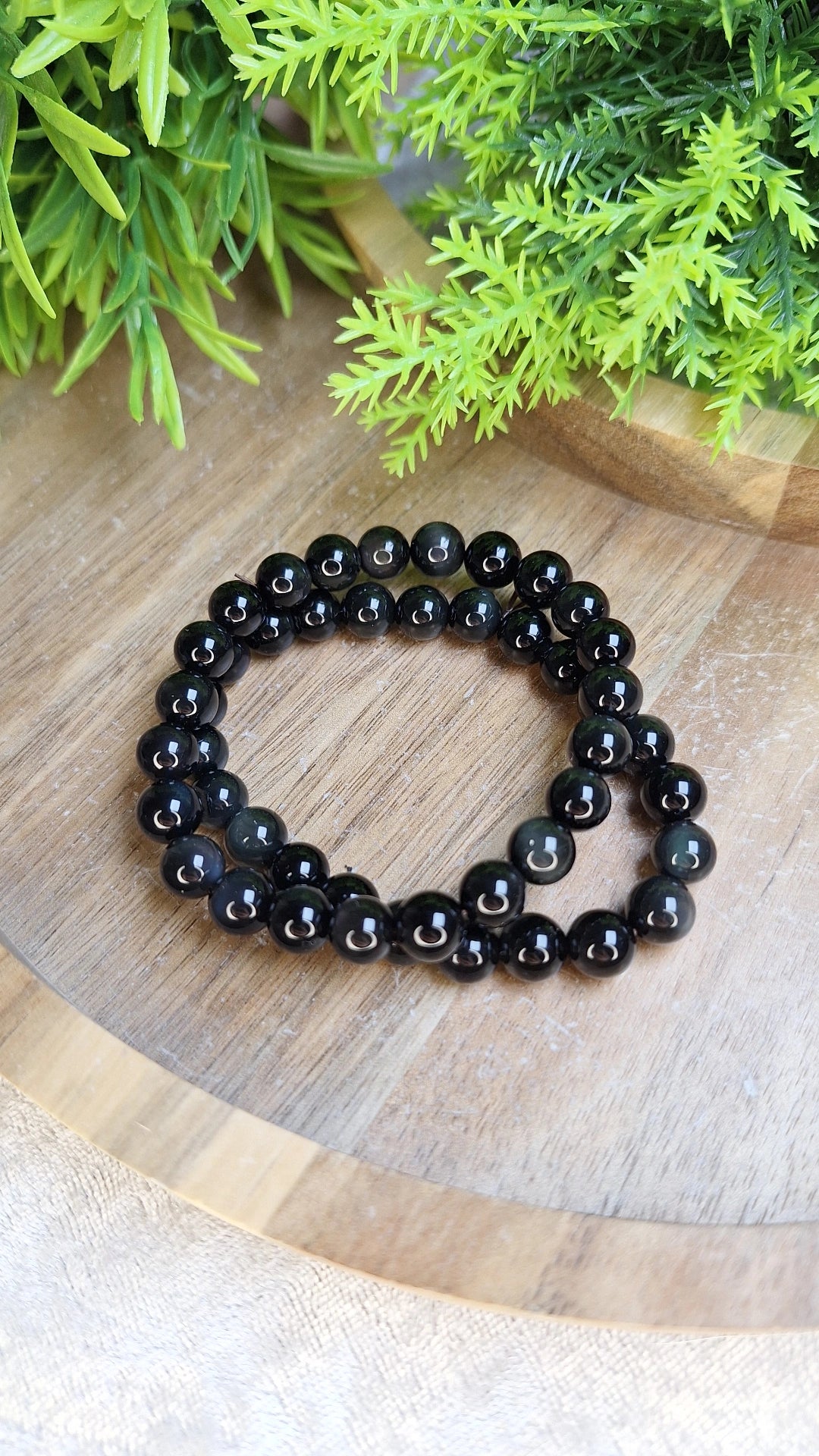 Rainbow obsidian bracelet