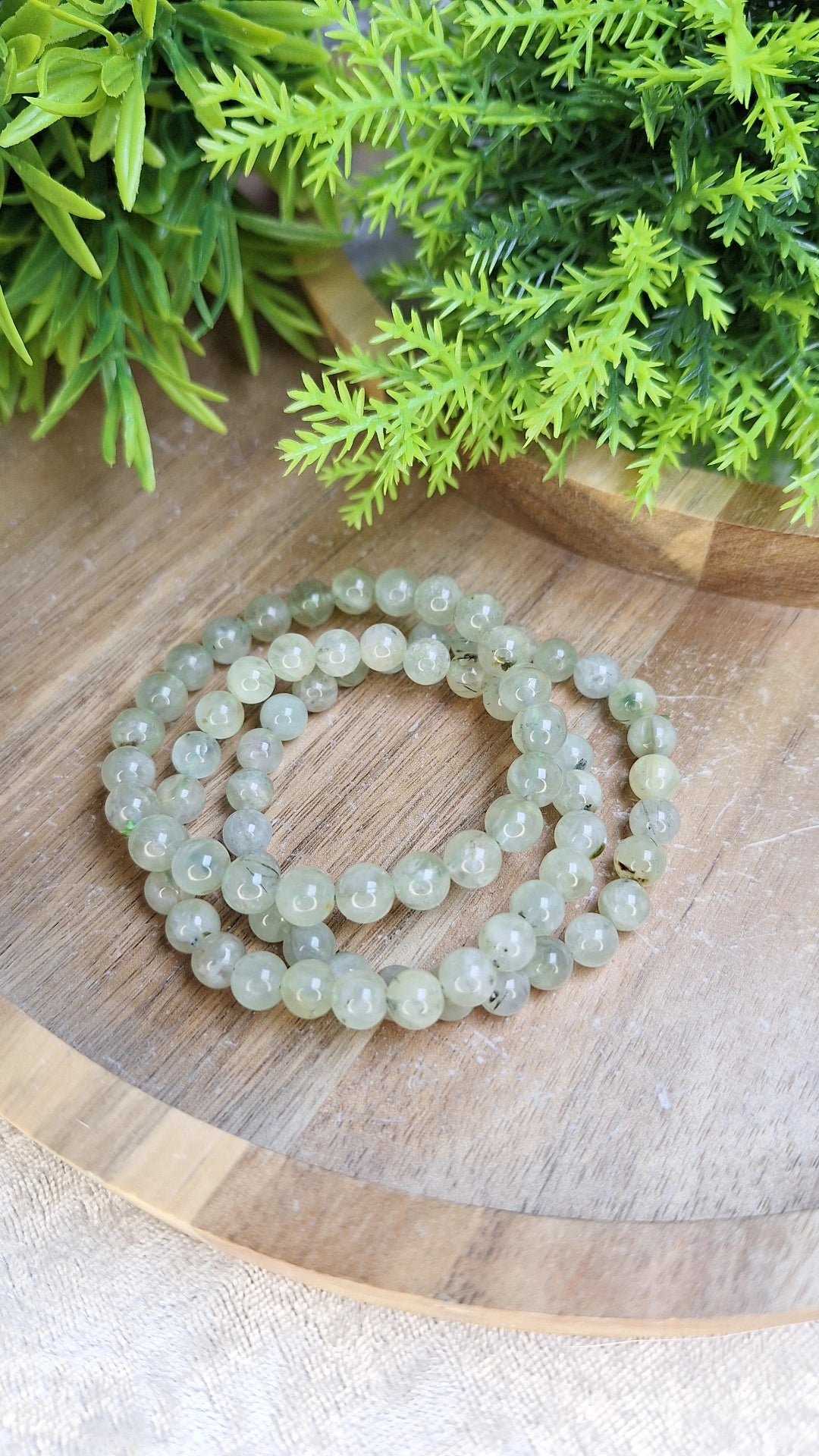 Prehnite bracelet