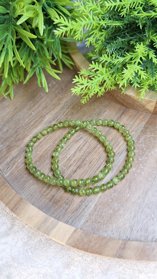 Peridot bracelet