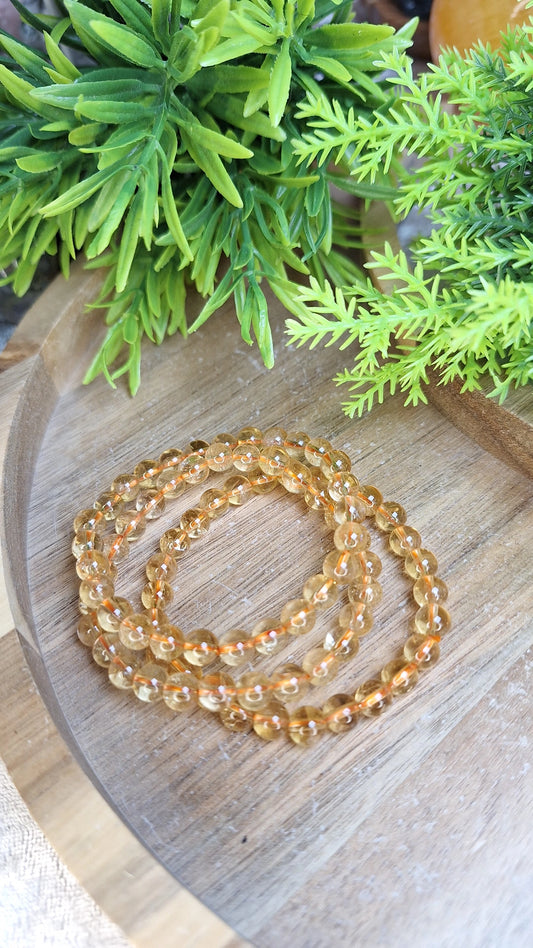 Natural citrine bracelet