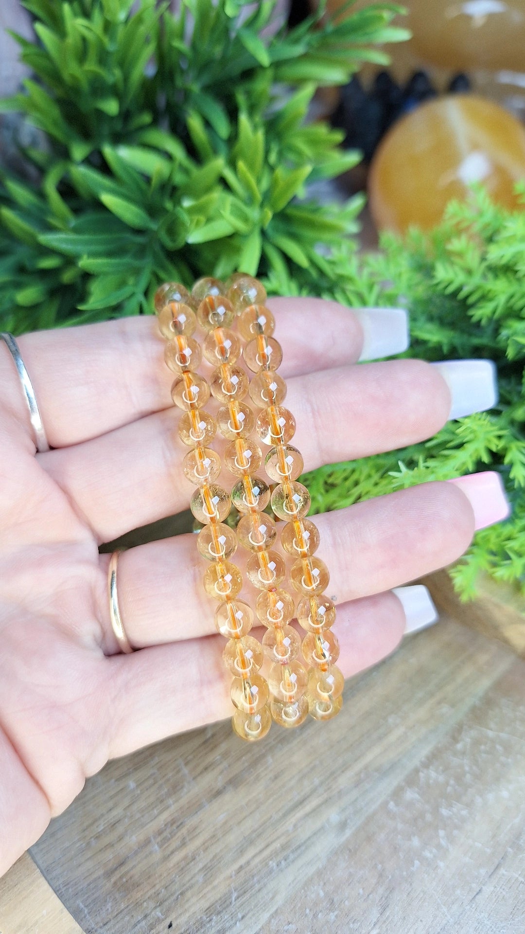 Natural citrine bracelet