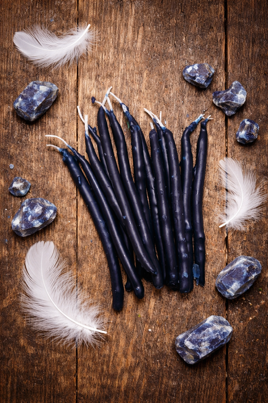 Blue hand-dipped Spell | Meditation | Manifestation candles