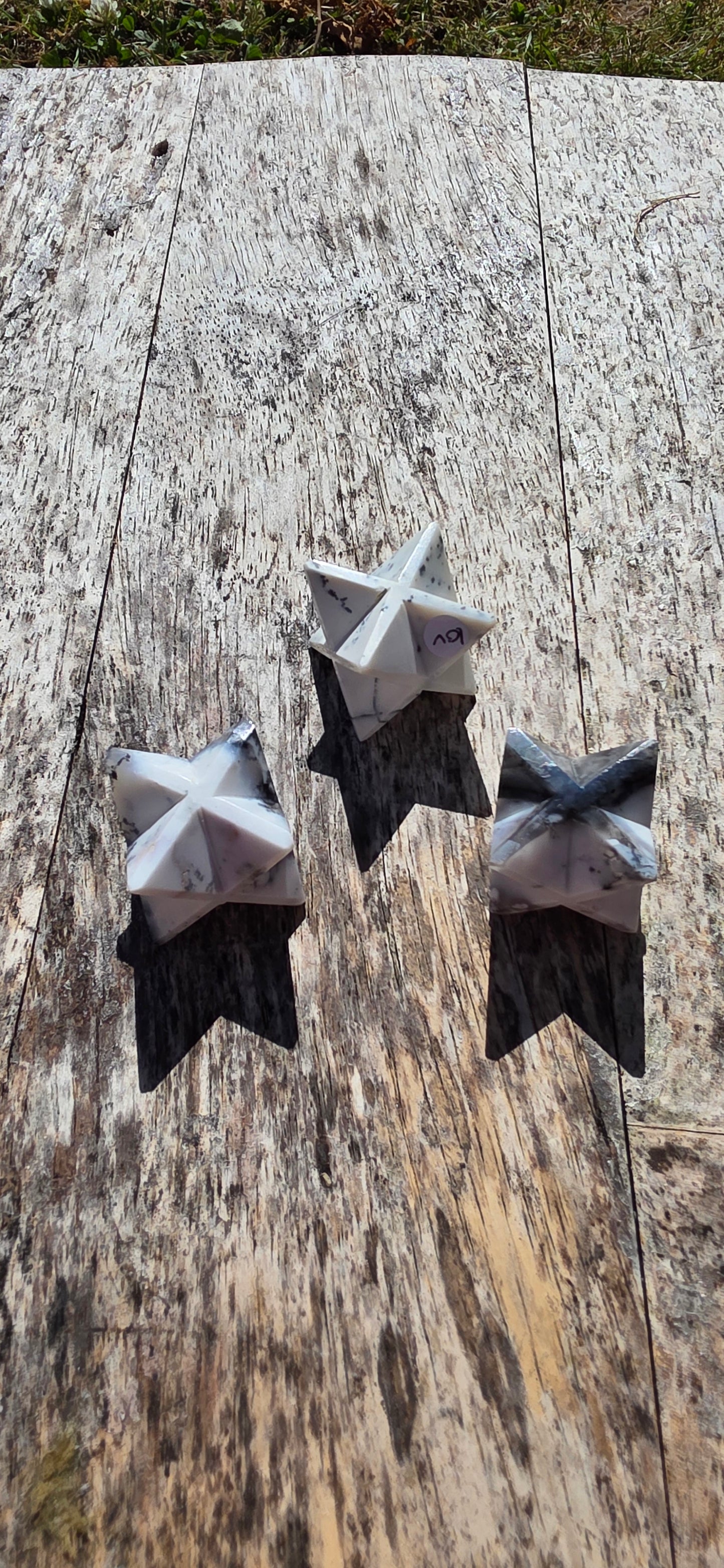 Dentritic opal merkaba