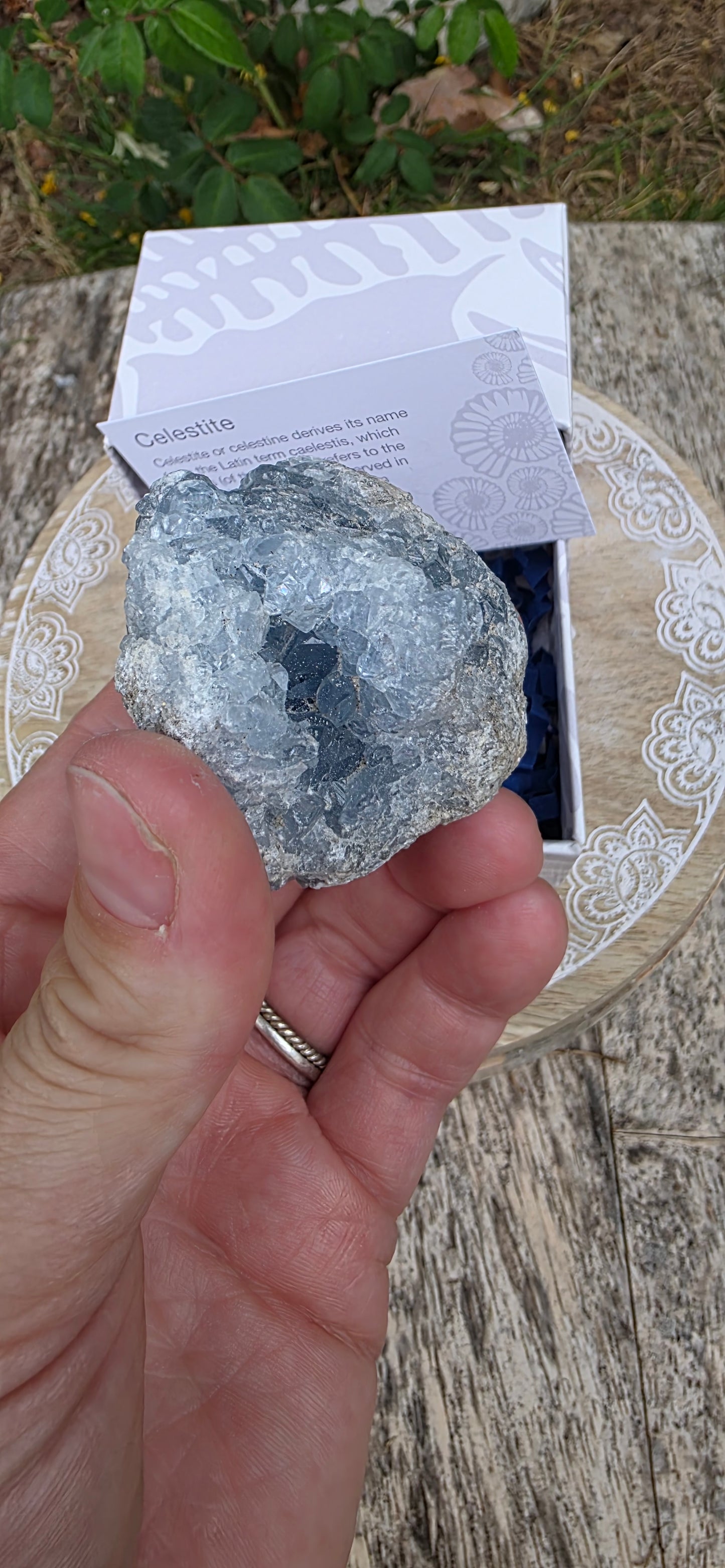 Celestite cluster