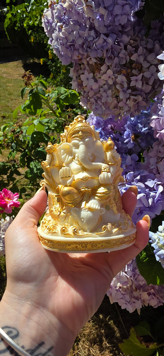 Ivory nut ganesha carving