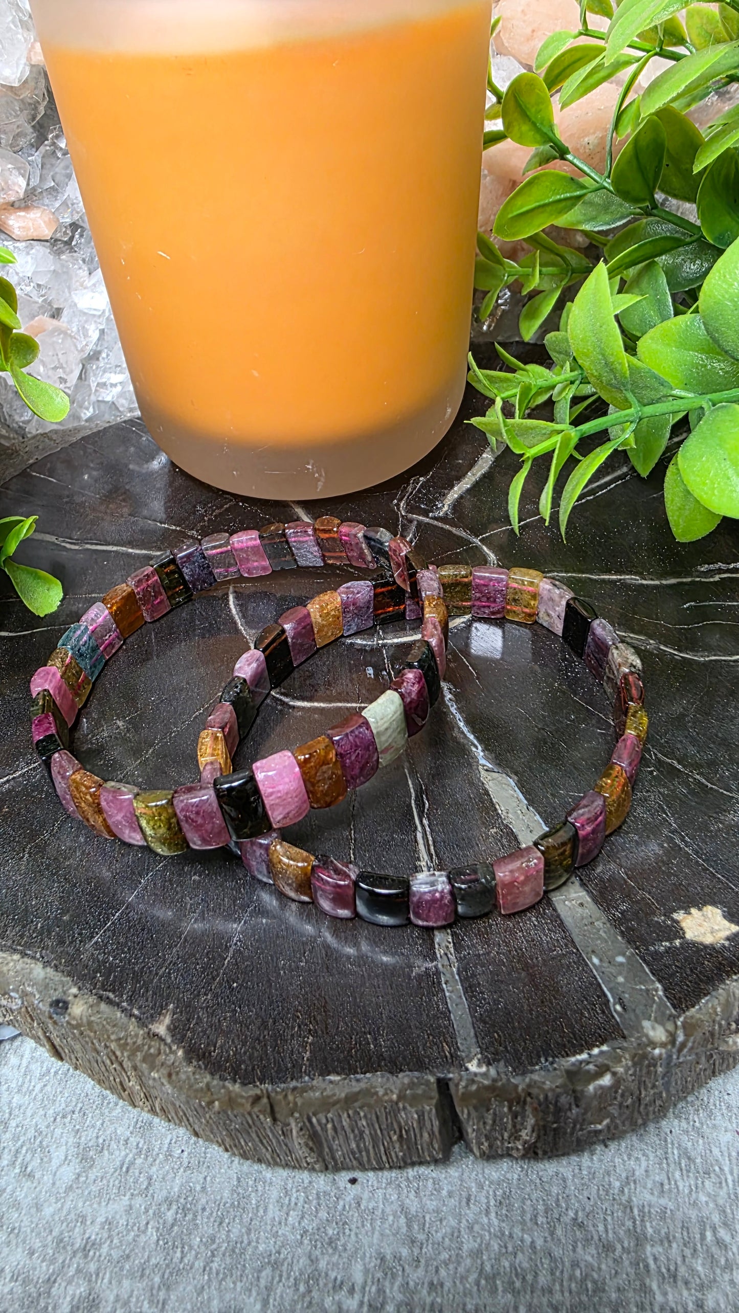 Mixed tourmaline bracelet