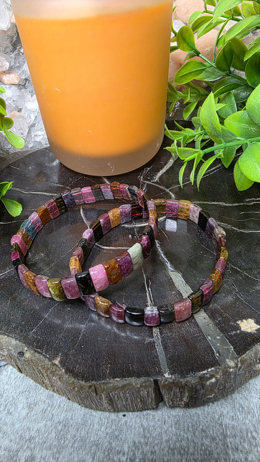 Mixed tourmaline bracelet