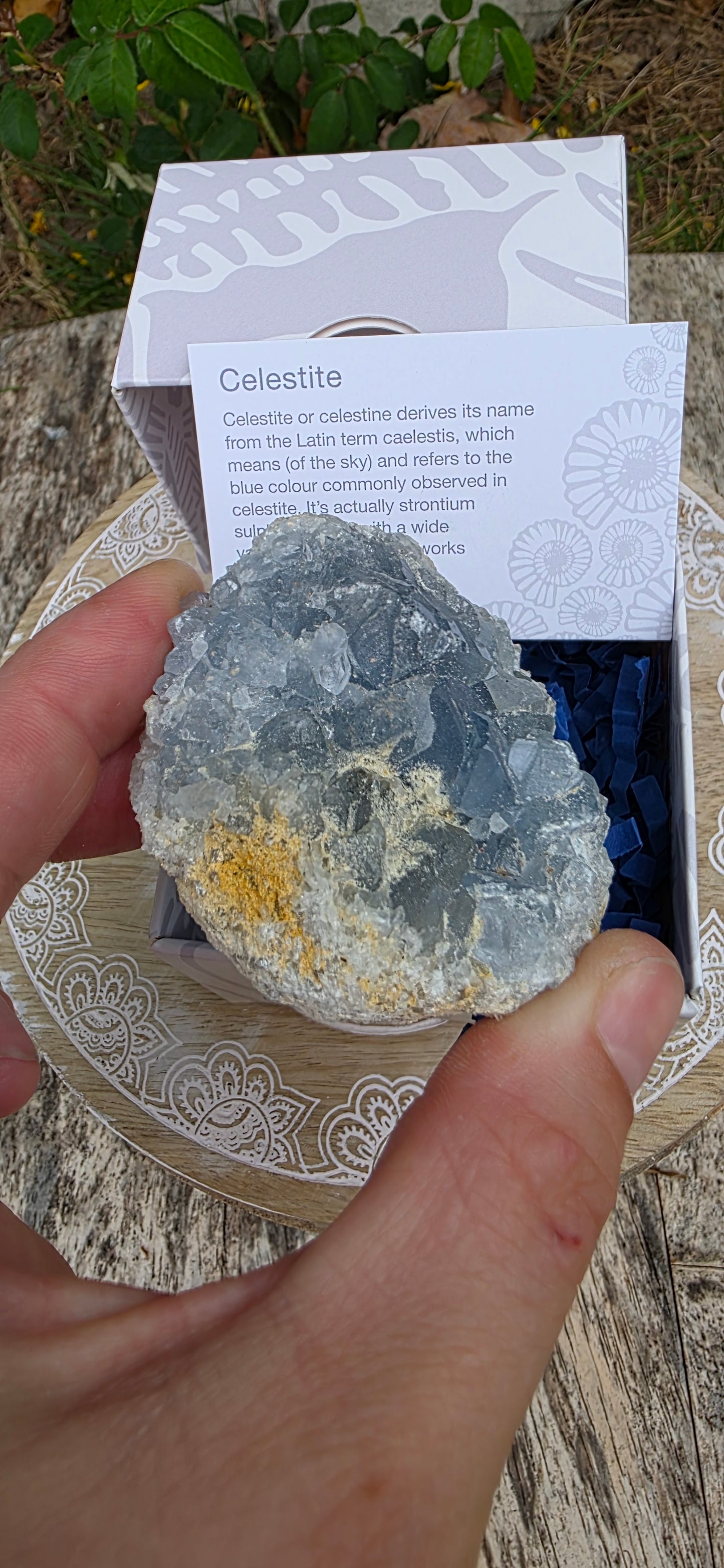Celestite cluster