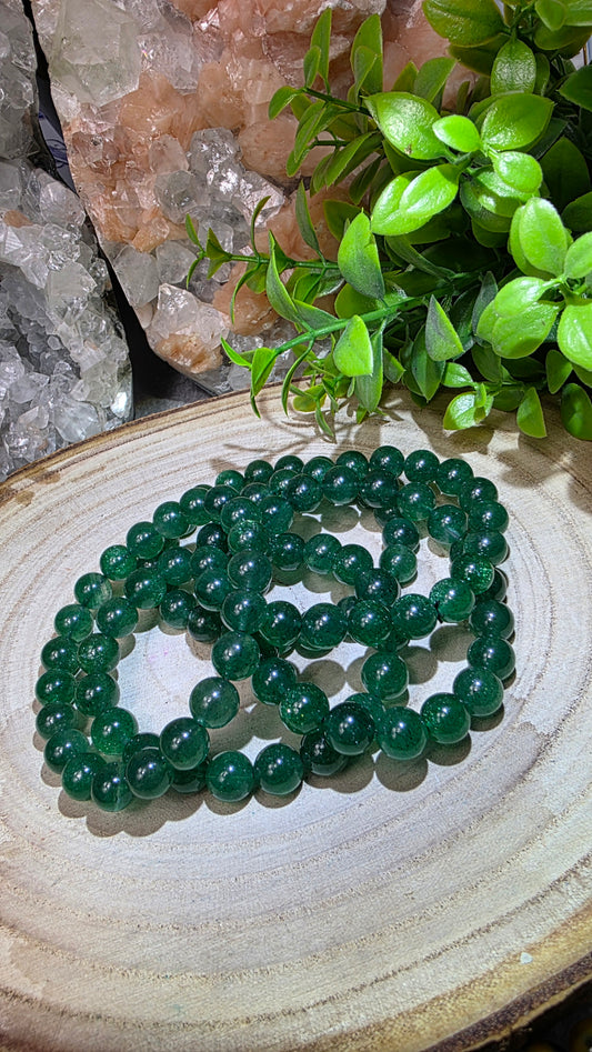 High grade Green strawberry quartz bracelet