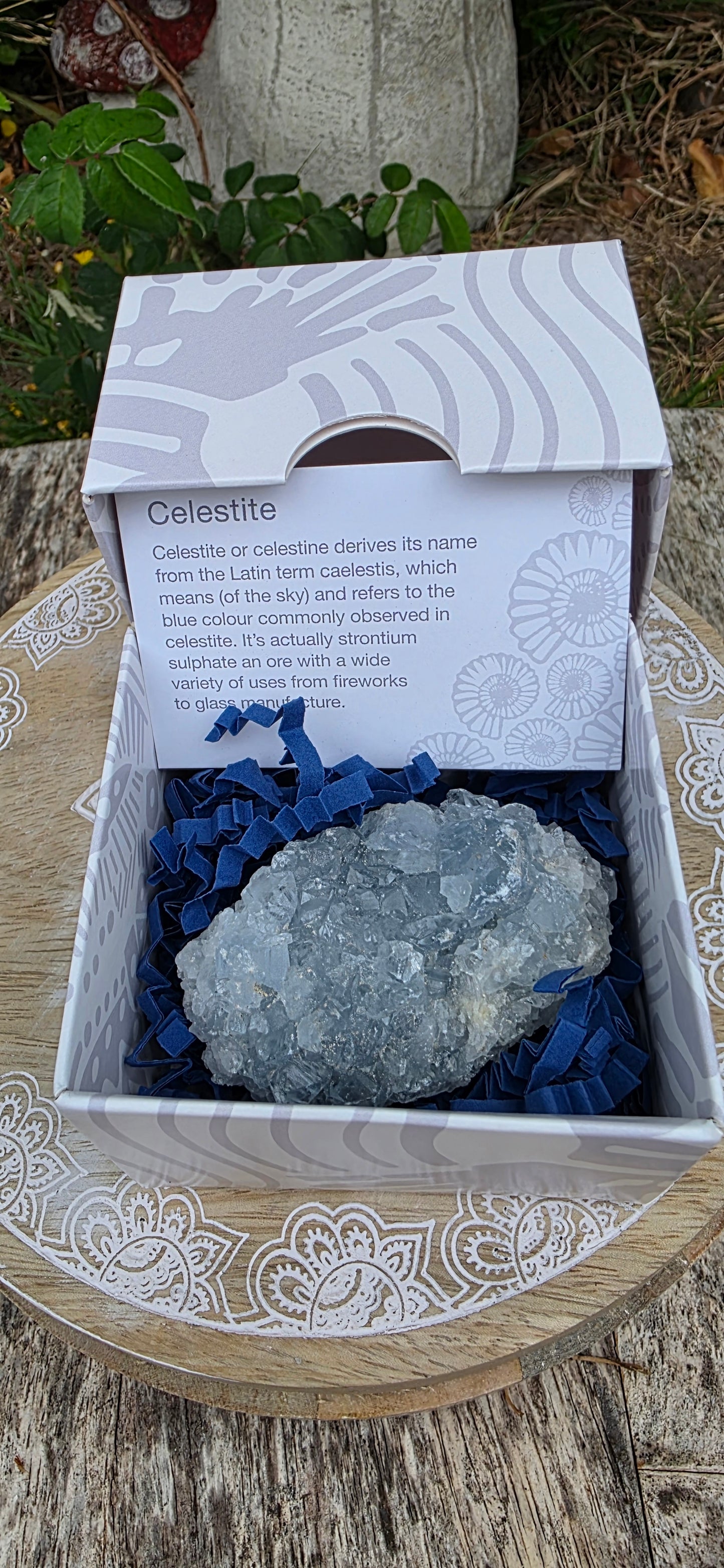 Celestite cluster