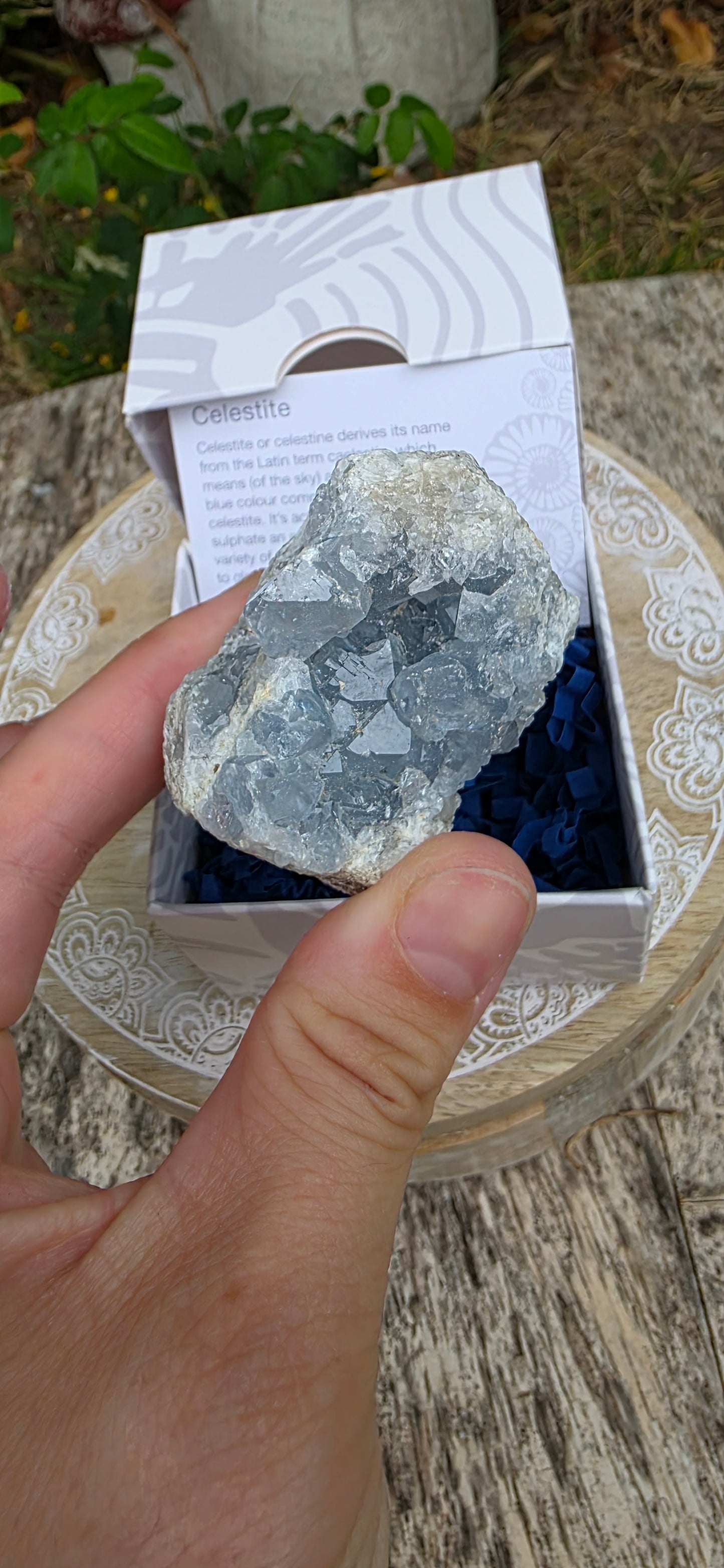 Celestite cluster