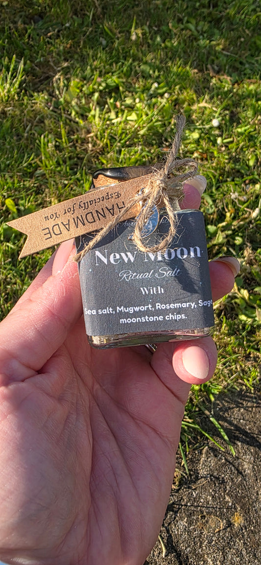New moon Ritual salt