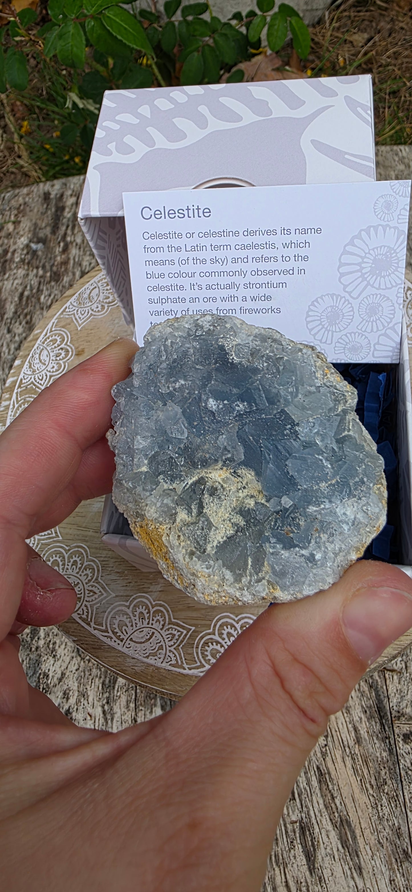 Celestite cluster
