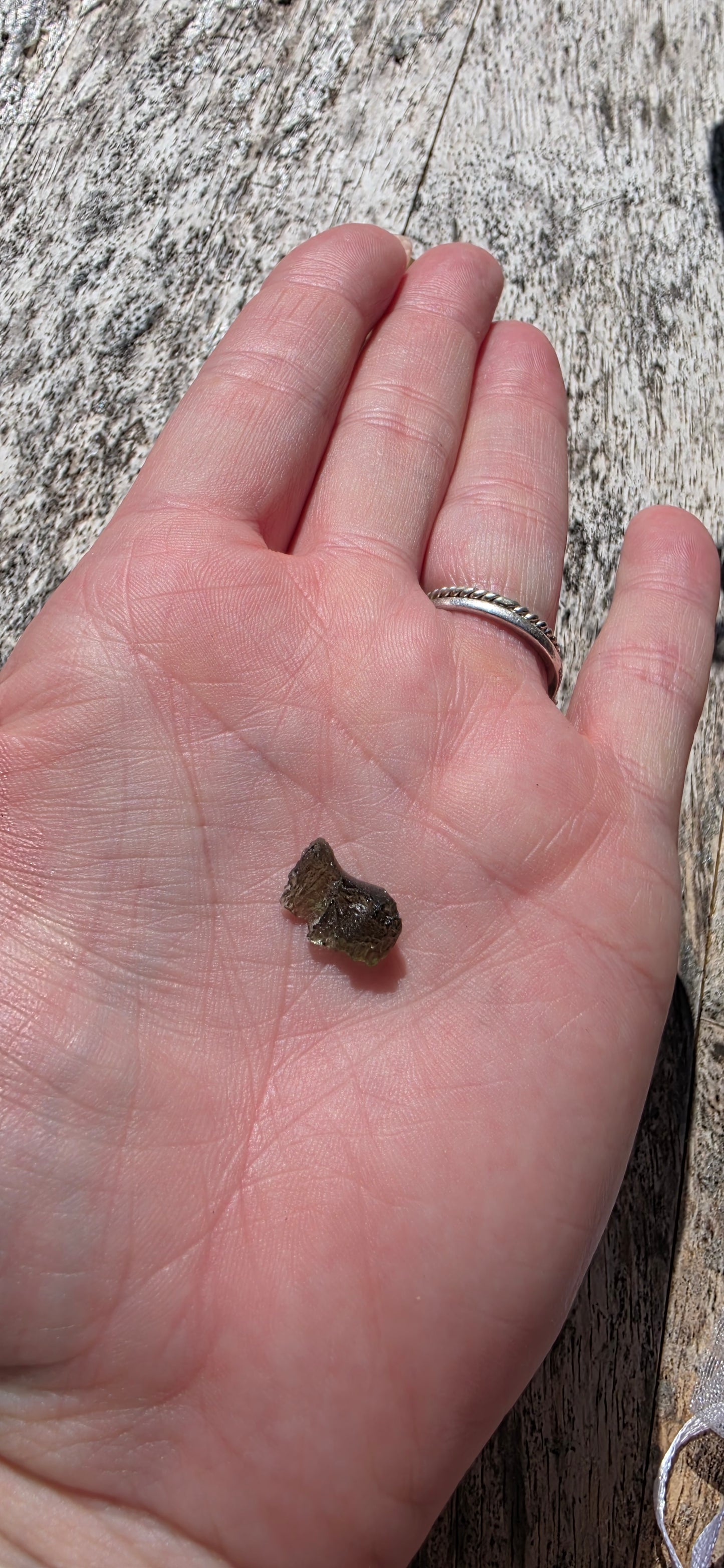 Moldavite piece