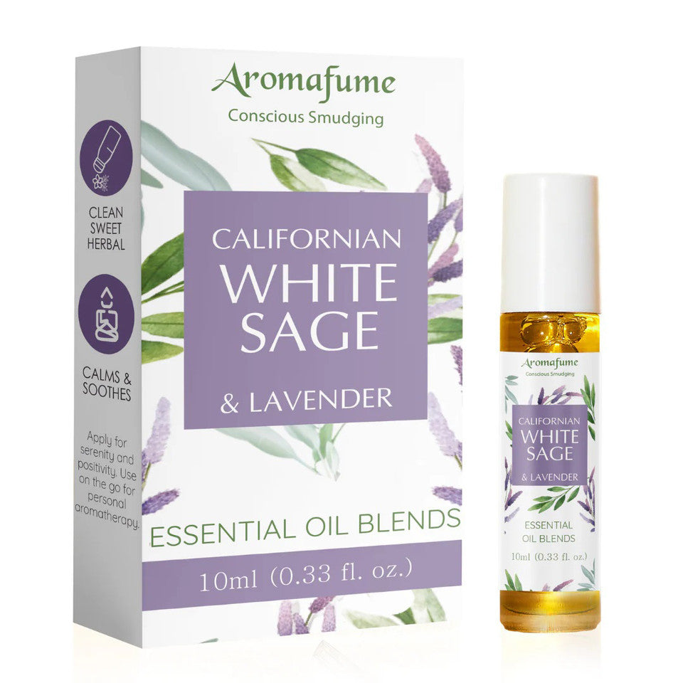 Californian white sage and lavender essential oil blend roll-on