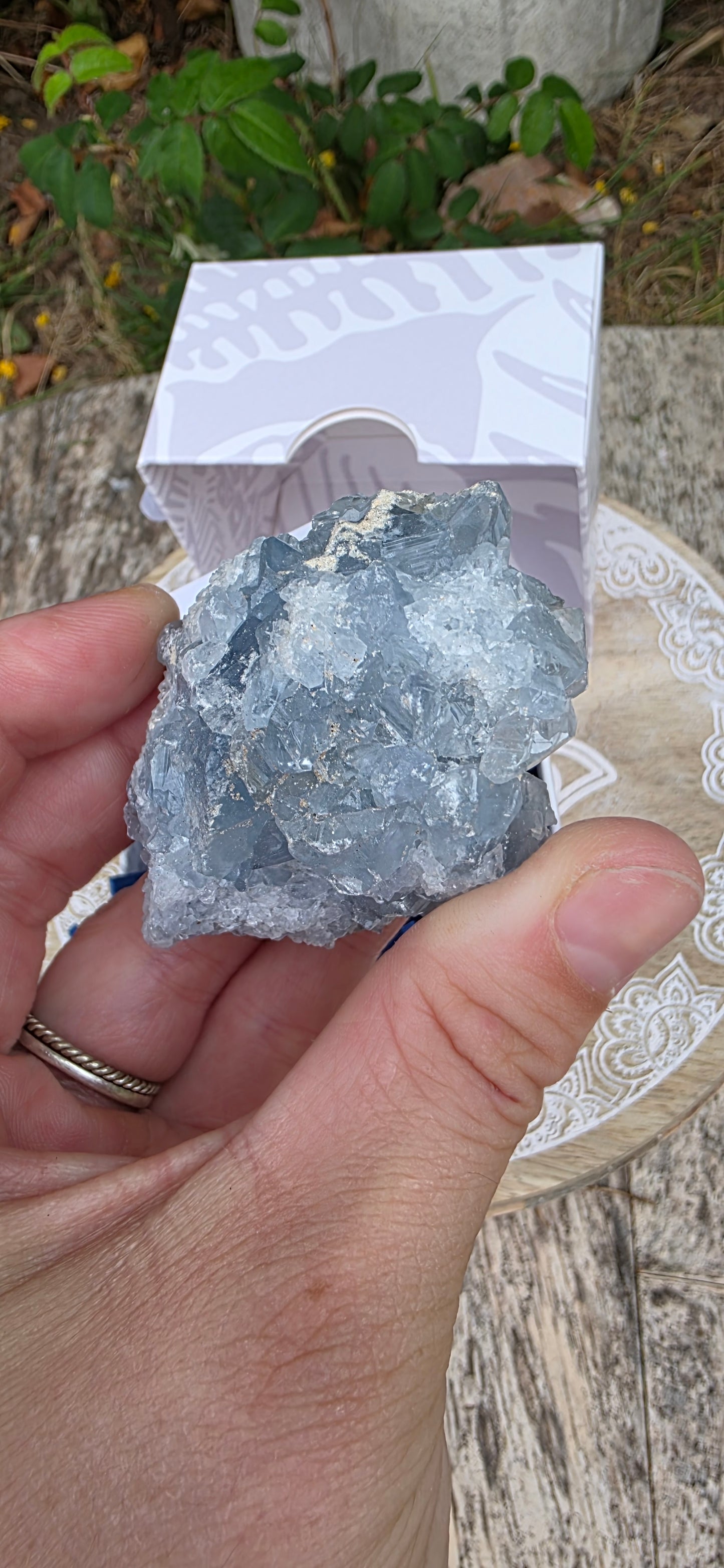 Celestite cluster