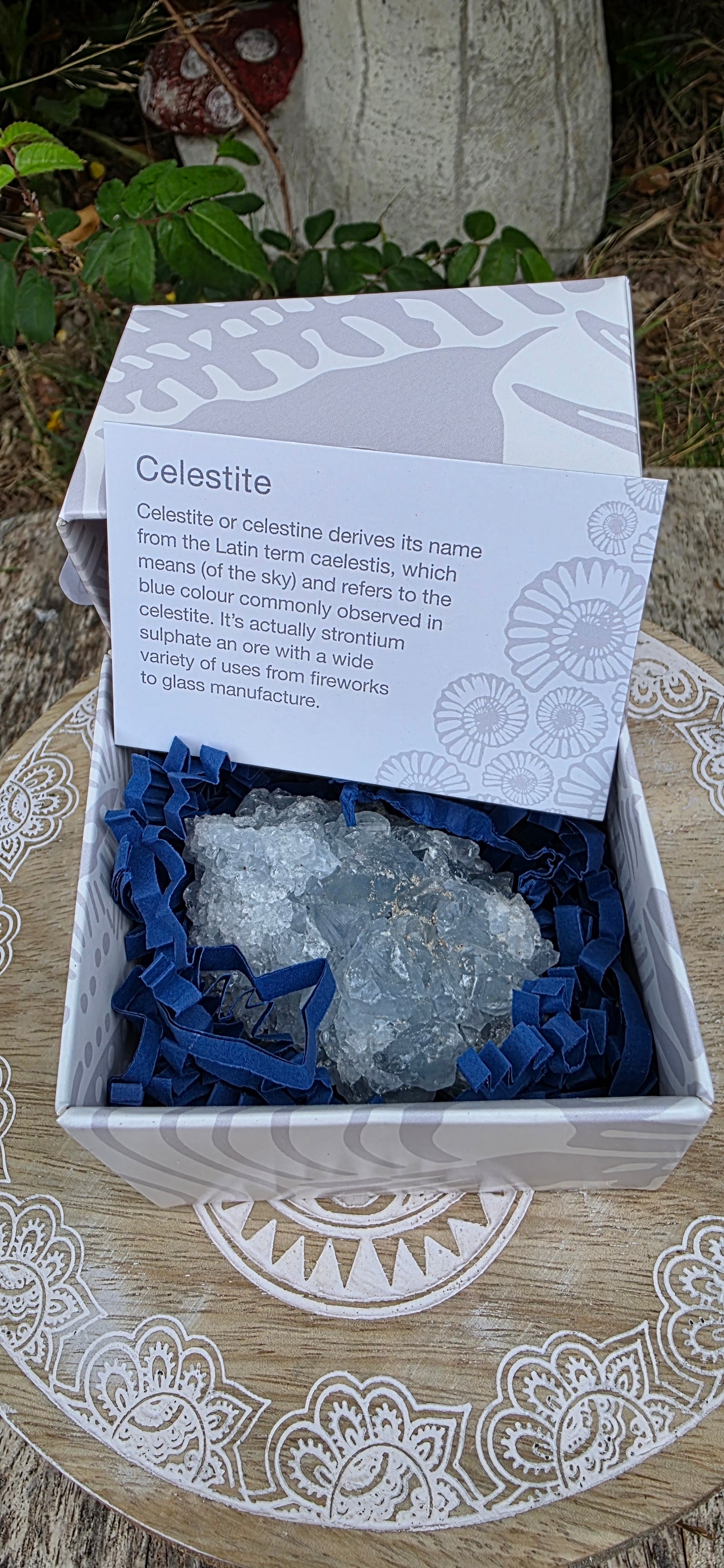 Celestite cluster