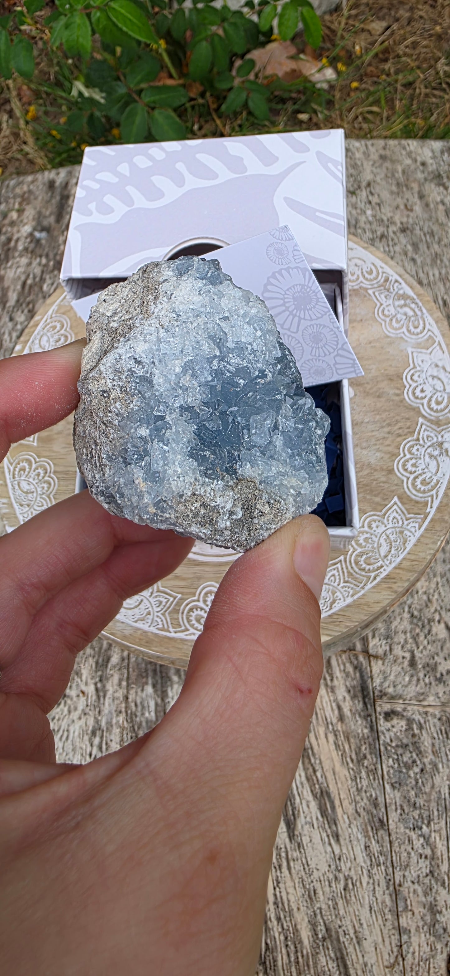 Celestite cluster