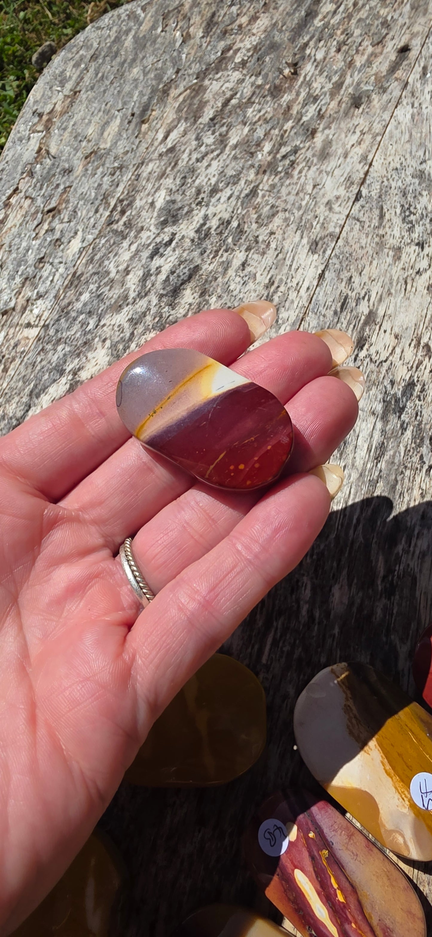 Mookaite palmstone