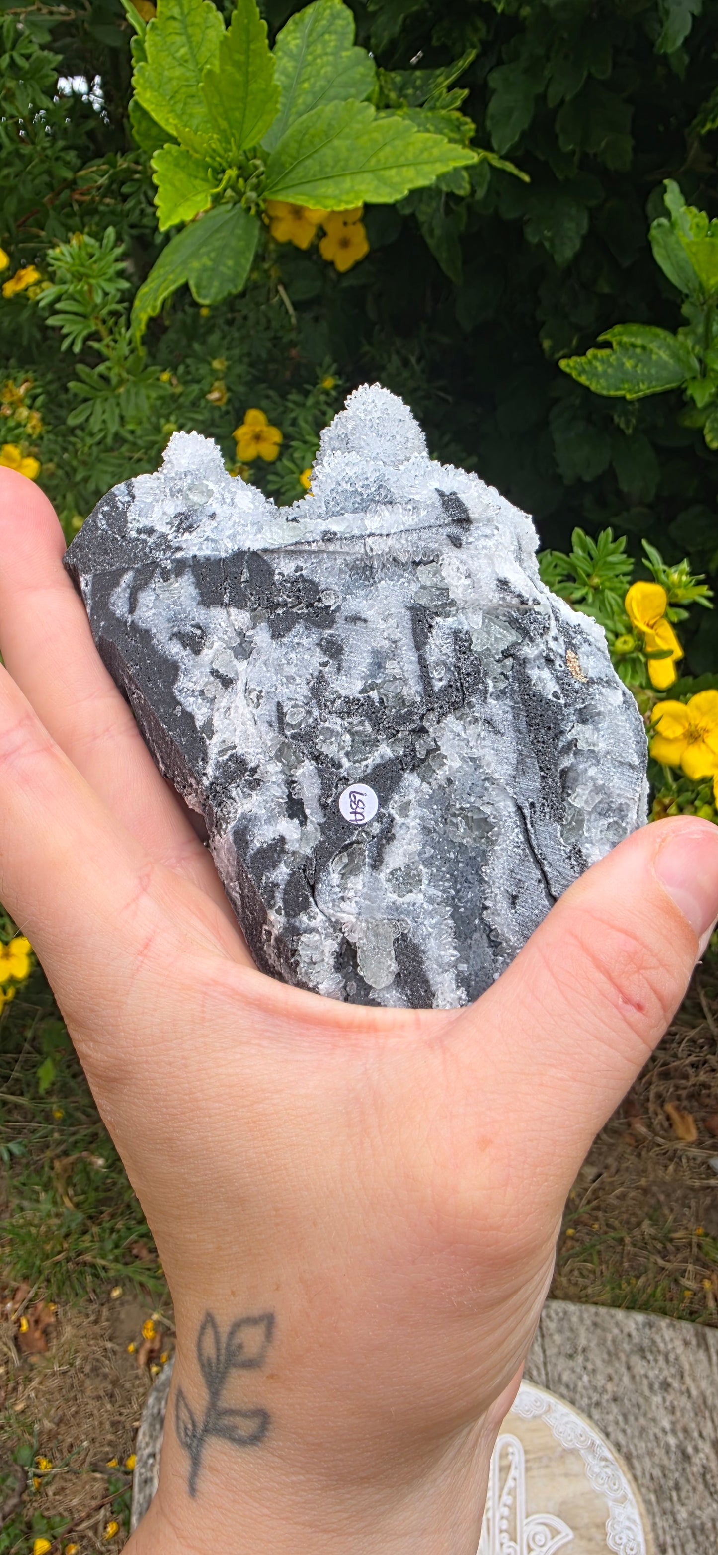 Green fluorite with quartz from fujian china