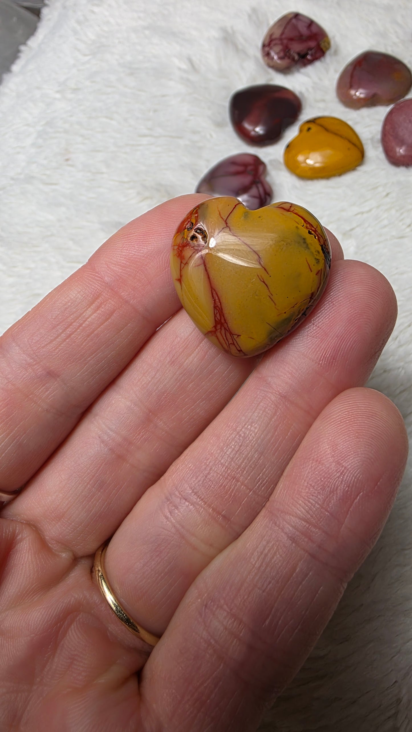 Mookaite hearts